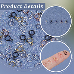 100Pcs 5 Colors 304 Stainless Steel Tube Bails&nbsp;STAS-PA0001-07