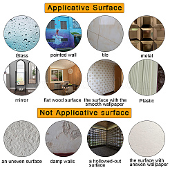 Sunflower Acrylic Mirrors Wall Stickers&nbsp;DIY-CN0001-18E