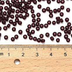 トーホー 8/0ラウンドビーズ  日本製シードビーズ  （6cf）透明なフロストアメジスト  3mm  穴：1mm  約1110個/50g&nbsp;SEED-XTR08-0006CF