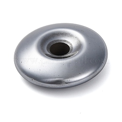 天然テラヘルツ石ペンダント  フラットラウンド  30x8.5mm  穴：6mm&nbsp;G-H068-01