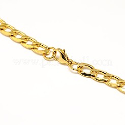 304 Stainless Steel Curb Chain/Twisted Chain Necklaces&nbsp;STAS-A028-N131G