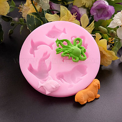 Marine Animals Shape DIY Food Grade Silicone Molds&nbsp;LS-AJEW-P046-19