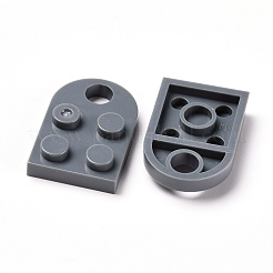 樹脂チャーム  ビルディングブロックチャーム  半楕円形  グレー  23.5x15.5x5mm  穴：5mm&nbsp;RESI-L033-07G