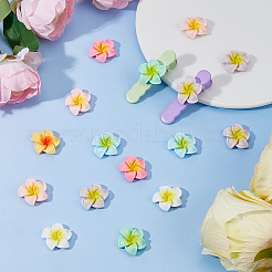98Pcs 7 Colors Opaque Resin Cabochons&nbsp;RESI-DC0001-50