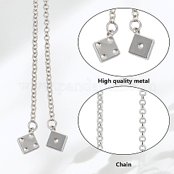 Brass Rolo Chains Pendant Decoration&nbsp;HJEW-DR00161