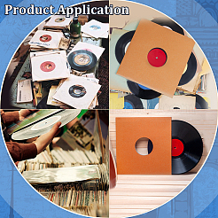 Kraft Paper Vinyl Record Packing Bags&nbsp;AJEW-WH0596-663A