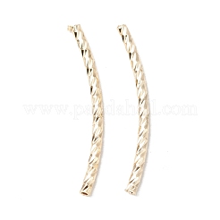 Rack Plating Brass Curved Tube Beads&nbsp;KK-WH0061-02C-G