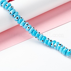 Handmade Evil Eye Lampwork Beads&nbsp;LAMP-F021-01D