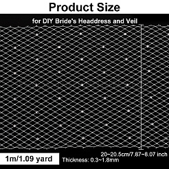 Polyester Mesh Tulle Fabric&nbsp;FIND-WH0126-389B