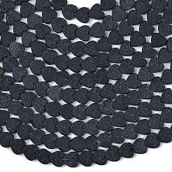 Synthetic Blue Goldstone Beads Strands&nbsp;G-A272-A01-01