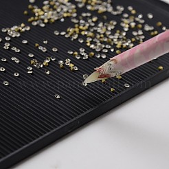 ラインストーンのピッキング用のジュエリーディスプレイ黒いプラスチックベースボード  180x110x5mm  ボードのギャップサイズ：2.5~4.8mm&nbsp;LS-ODIS-M001-180mm-01