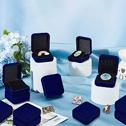 12Pcs Flocking Plastic Badge Storage Boxes&nbsp;CON-FG0001-25