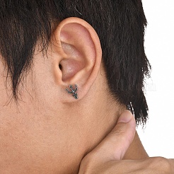 304 Stainless Steel Stud Earrings&nbsp;EJEW-K260-02AS