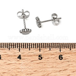 304 Stainless Steel Stud Earrings for Women&nbsp;EJEW-G459-01A-P