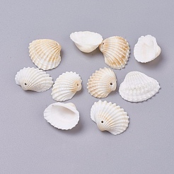 シェルペンダント  20.5~30.5x25~40x9~13mm  穴：1.5~1.6mm  約500 G /袋&nbsp;SSHEL-TAC0001-02B