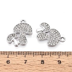 Rack Plating Alloy Rhinestone Pendants&nbsp;PALLOY-T091-24M-P