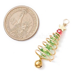 Brass & Glass Pendants&nbsp;PALLOY-JF02991-02