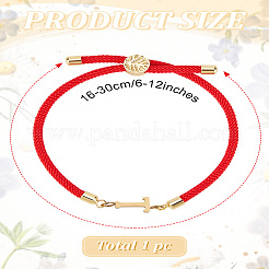 1Pc Adjustable Nylon Cord Slider Bracelets for Women&nbsp;BJEW-LP0001-32T-02