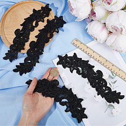Flower Polyester Computerized Embroidery Sew on Ornament Accessories&nbsp;DIY-WH0308-462A