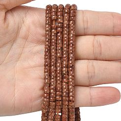 Synthetic Goldstone Heishi Beads Strands&nbsp;LS-G-A299-A03-01