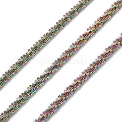 304ステンレススチールカリフラワーチェーン  スプールで  ハンダ付け  イオンプレーティング（ip）  虹色  2.4mm  約5m /ロール&nbsp;STAS-P290-01MC