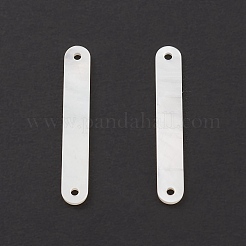 Natural White Shell Connector Charms&nbsp;BSHE-E028-13