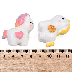 馬の樹脂製置物装飾品  マイクロランドスケープアクセサリー  小道具の装飾のふりをする  ミックスカラー  36~37x19~23.5x34~35.5mm&nbsp;DJEW-A018-02