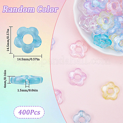 400Pcs Transparent Acrylic Beads&nbsp;MACR-SP0001-20
