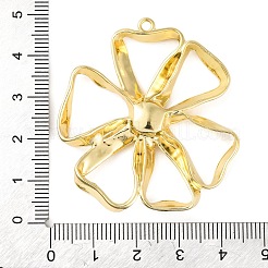 ラックメッキ合金ペンダント  カドミウムフリー＆ニッケルフリー＆鉛フリー  花  ゴールドカラー  46.5x42.5x5mm  穴：2mm&nbsp;PALLOY-P306-03G