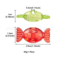 50g Transparent Acrylic Beads&nbsp;TACR-YW0001-68