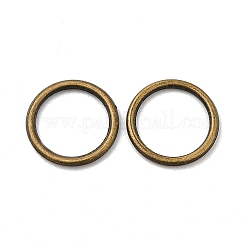 合金はんだ付けされた閉じた丸カン  ラウンド  アンティークブロンズ  12x1.2mm  16ゲージ  内径：9.3mm&nbsp;KK-WH0052-05D-AB