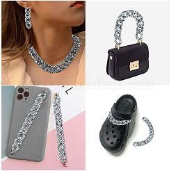 100Pcs Acrylic Linking Rings&nbsp;SACR-CJ0001-33