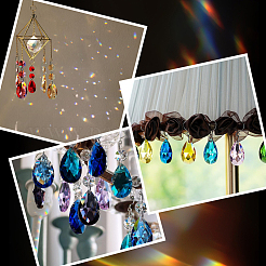 DIY Teardrop Glass & Stainless Steel Keychain Making Kit&nbsp;DIY-SP0001-22