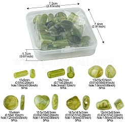 35Pcs 7 Styles Transparent Resin Beads&nbsp;RESI-FS0001-75