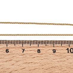 ユニセックス 304 ステンレススチール ボストンチェーンネックレス  イオンプレーティング（ip）  18KGP本金メッキ  17.91インチ（45.5cm）&nbsp;NJEW-K305-16G