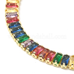 Cubic Zirconia Classic Tennis Necklace for Girl Women Gift&nbsp;NJEW-A005-01G