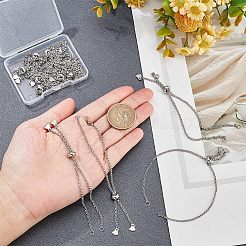 12Pcs 304 Stainless Steel Rolo Chain Slider Bracelet Making&nbsp;AJEW-NB0003-63