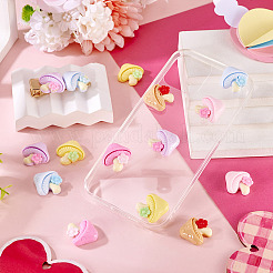 30Pcs Opaque Resin Cabochons&nbsp;CRES-TA0001-46