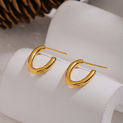 U-Shaped 304 Stainless Steel Stud Earrings&nbsp;QT1694