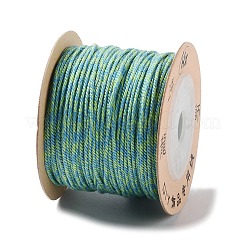ポリエステルツイストコード  ラウンド  DIYのジュエリーには  淡緑色  1mm  約49.21ヤード（45m）/ロール&nbsp;OCOR-G015-01A-30