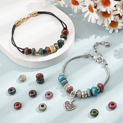 Natural Indian Agate European Beads&nbsp;G-NB0001-68