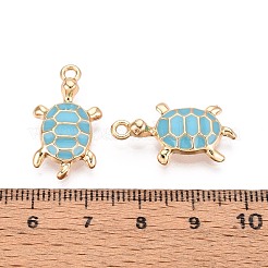 Alloy Enamel Pendants&nbsp;PALLOY-T092-26G-06