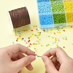 12プライメタリックコード  ジュエリー作りのための  ココナッツブラウン  0.8mm  約27.34ヤード（25m）/ロール&nbsp;MCOR-CJ0001-03J