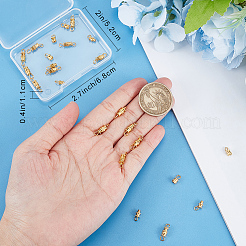 50Pcs Brass Screw Clasps&nbsp;KK-BBC0018-50G
