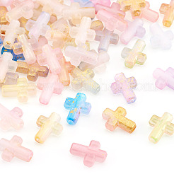 96Pcs 8 Styles Gradient Color Transparent Acrylic Beads&nbsp;OACR-TA0003-42