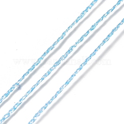 12ロール 12色 6本撚りポリエステルメタリック刺繍糸  ジュエリー作りのための  ミックスカラー  0.5mm  約18~20m /ロール  1ロール/色&nbsp;OCOR-L046-01B