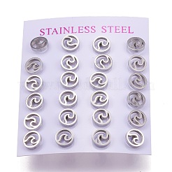 Tarnish Resistant 304 Stainless Steel Stud Earrings&nbsp;X-EJEW-N045-01P