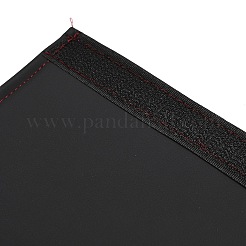 模造革の車のドアハンドル保護カバー  ブラック  132x131x2.5mm  2個/セット&nbsp;FB-XCP0001-02