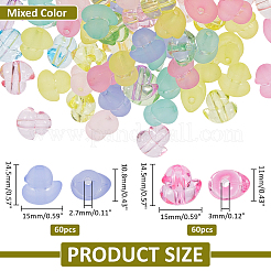 120Pcs 2 Styles Transparent & Frosted Acrylic Beads Set&nbsp;OACR-ME0001-26