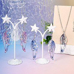 DIY Transparent Resin Wing Dangle Earring Making Kit&nbsp;DIY-TA0010-23